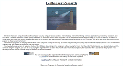 Desktop Screenshot of leithauserresearch.com